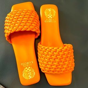 NEW, Orange Vince Camuto Sandals.